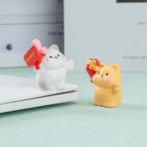 Mignons miniatures figurines d'animaux décoration de bureau en résine pour la maison et le jardin