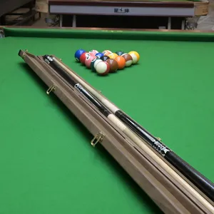 Θήκη στέκι μπιλιάρδου από ξύλο καρυδιάς για snooker 3/4, προστατευτικό κουτί λεπτομέρειας.