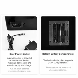 Automatic mechanical watch winder dual power supply plug-in and battery operated box