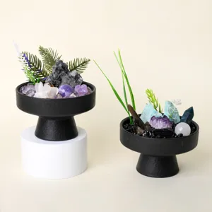 Bonsai di cristallo naturale energia micro paesaggio grappolo di cristallo ciotola feng shui