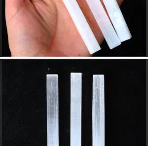 Natural Moroccan selenite crystal raw mineral long strip healing stone home decor display
