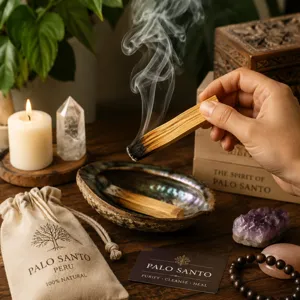 Ξυλάκια ξύλου Palo Santo για αρωματοθεραπεία γιόγκα διαλογισμό φυσικό θυμίαμα καθαρισμός