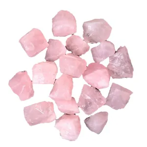 Natural rose quartz rough stone raw crystals bulk for aromatherapy decoration main image