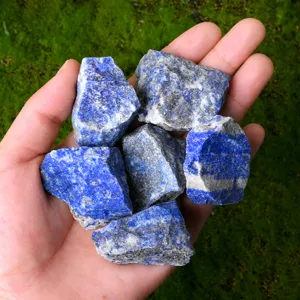 Natural Lapis Lazuli Raw Stones Unpolished Rough Blue Crystals For Aromatherapy Essential Oil Diffuser Healing Home Decor