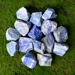 Natural rough lapis lazuli stones for crystal healing, aromatherapy and decoration.