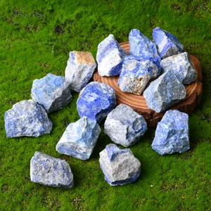 Natural raw lapis lazuli rough stones for crystal healing, aromatherapy diffuser, and degaussing.