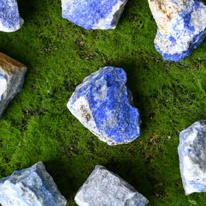 Natural raw lapis lazuli stones rough unpolished blue crystal healing raw minerals decor