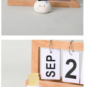 Cute crystal raw stone little bean figurine office desktop decoration creative wealth display piece