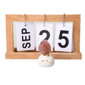Cute natural crystal rough stone figurine desktop companion creative wealth decoration