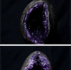 Natural Uruguay amethyst geode crystal rough cluster luxury lucky home decor ornament detail