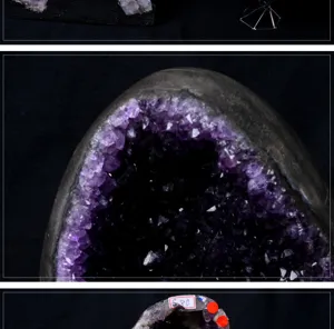 Natural Uruguay Amethyst Geode Cave Raw Stone Crystal Cluster Feng Shui Home Decor