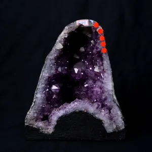 Natural Uruguayan amethyst geode crystal cluster luxury wealth feng shui decor main.