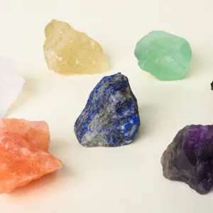 Natuurlijke ruwe kristal stenen edelstenen kleurrijke energie diffuser stenen decor