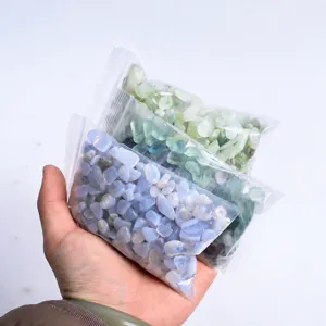 7-9mm crystal chips gravel colorful tumbled stones for healing meditation fish tank decoration