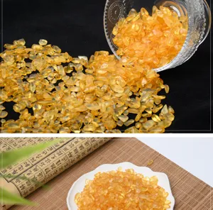 Pietre di cristallo di citrino naturale per purificazione energetica e decorazione.