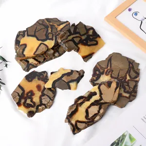 Natural septarian nodule slices for home decor wholesale raw mineral specimens display pieces