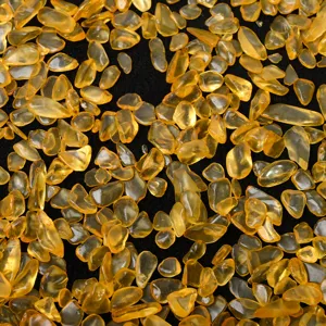 Pietre grezze burattate di cristallo di citrine naturale sfuse per guarigione reiki e decorazione.