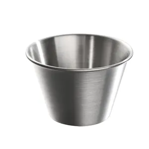 Petit bol à sauce en acier inoxydable 304, petit plat d'assaisonnement pour cuisine