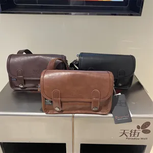 Borsa a tracolla da uomo in pelle PU retro borsa a spalla casual alla moda nuova