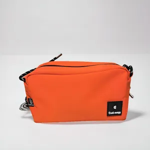 Orange canvas crossbody bag casual shoulder messenger bag main product view display