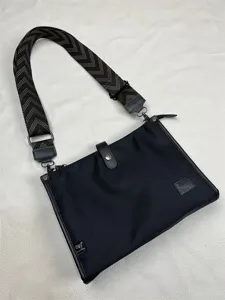 Threebox fashion nylon crossbody bag Japanese style zipper shoulder bag for men