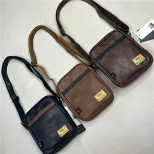 Trendy vertical crossbody bag, casual PU leather shoulder bag with adjustable strap.