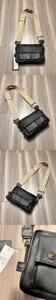 Black faux leather messenger bag with wide chevron strap, stylish men crossbody bag.