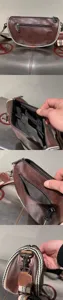 Sac bandoulière décontracté pour homme en cuir synthétique avec multiples compartiments.