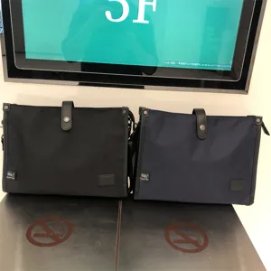 Bolso bandolera de nylon para hombre business casual bolso de hombro con cierre.