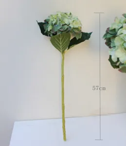 Stelo di ortensia artificiale fiore di seta supporto fotografico decorazione sfondo floreale