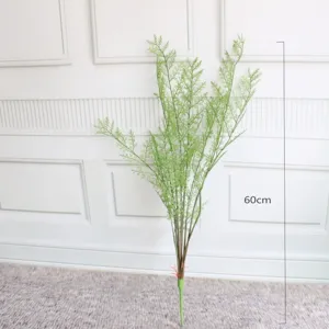 Artificial fern leaves stem faux greenery plant 60cm for floral arrangement home decor