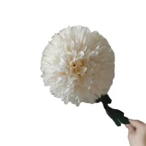 Artificial white flower decorative faux chrysanthemum photo prop for home room decor
