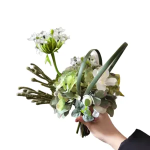 Modern artistic mixed artificial flower bouquet silk floral home decor photography props.