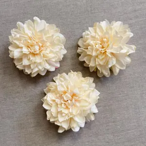 Artificial dahlia flower heads for DIY hair accessories wedding photography decoration.