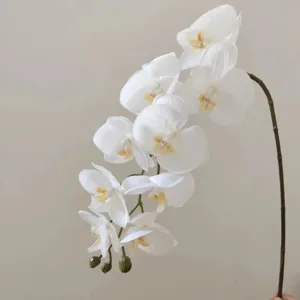 Ramo di orchidea artificiale idratante di alta qualità a 9 teste per decorazione