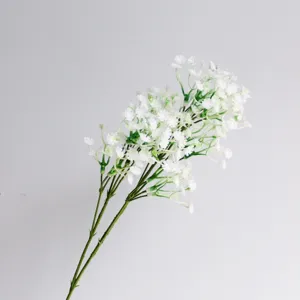 Finto fiore gypsophila ramo singolo plastica bianco decorazione matrimonio casa
