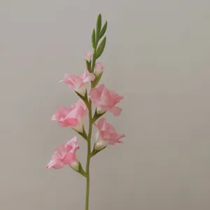 Artificial gladiolus pink flower single stem for home decor living room floral art