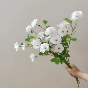 Künstliche Seide Ranunkel Blume Zweig Falsche Florale Stiel Für DIY Haarschmuck Zuhause Hochzeit Party Dekoration