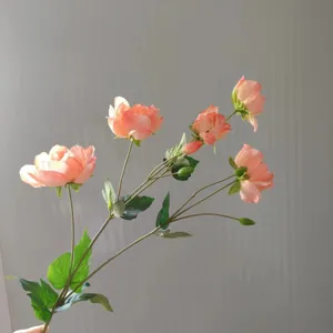 Fiori artificiali di seta rosa ramo decorazione matrimonio casa composizione