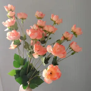 Fiori Artificiali di Seta Bouquet di Anemoni Finti Decorazione per Casa Matrimonio