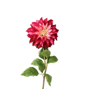 Single large artificial dahlia flower silk floral decor for wedding party home living room photography