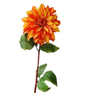 Artificial dahlia flower single stem fake floral home decor photography prop wedding arrangement