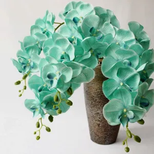 Stelo di Orchidea Phalaenopsis Artificiale Fiore di Seta Falsa Orchidea per Decorazioni Casa Matrimonio Festa Accessori Fotografia