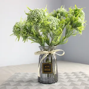 Artificial Fern Berry Plant Flower Stem PVC Simulation Foliage Floral Arrangement For Home Decor Photography Props