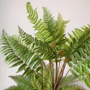 70cm große künstliche Farnblätter künstliche Tropenpflanze grüne Blätter Blumenarrangement Dekor