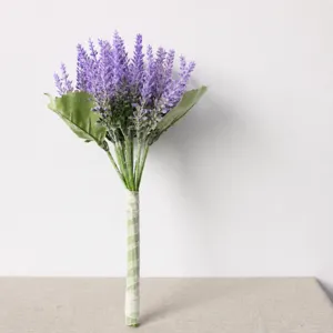 Ramo de lavanda artificial flores falsas para decoración del hogar boda fotografía DIY