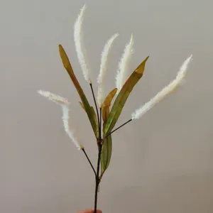 Tallo de flor de junco pampas artificial planta falsa decoracion boda accesorios de foto