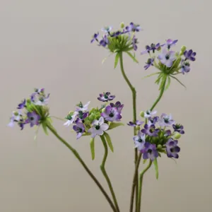 Artificial velvet star of bethlehem silk flower bouquet for interior home decor styling