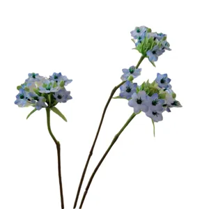 Blue artificial flower silk flower bouquet home wedding decor floral arrangement props
