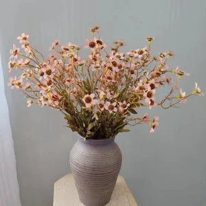 Artificial daisy silk flowers retro autumn style bouquet home room decor faux floral arrangement